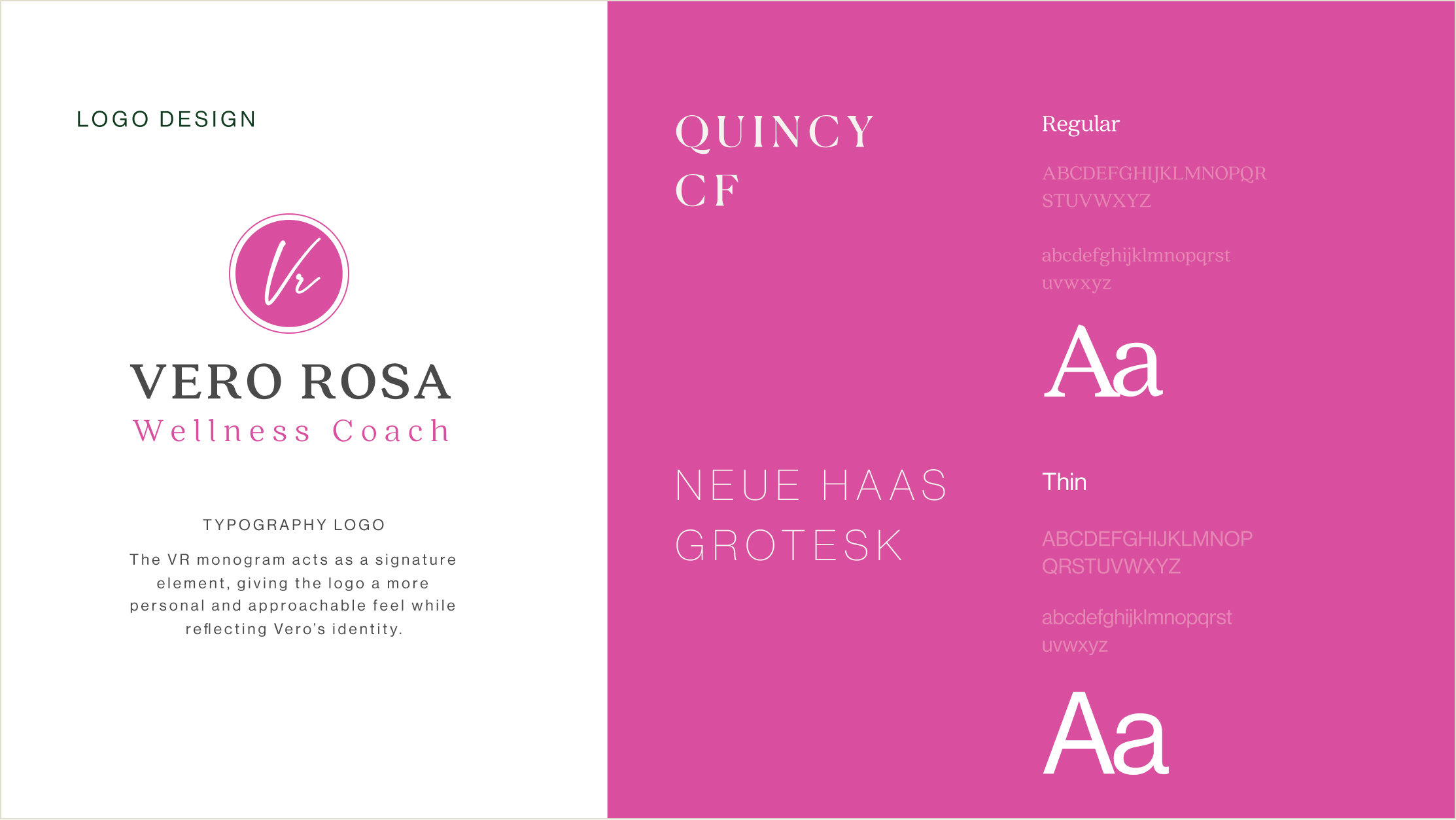 Vero Rosa Visual Identity